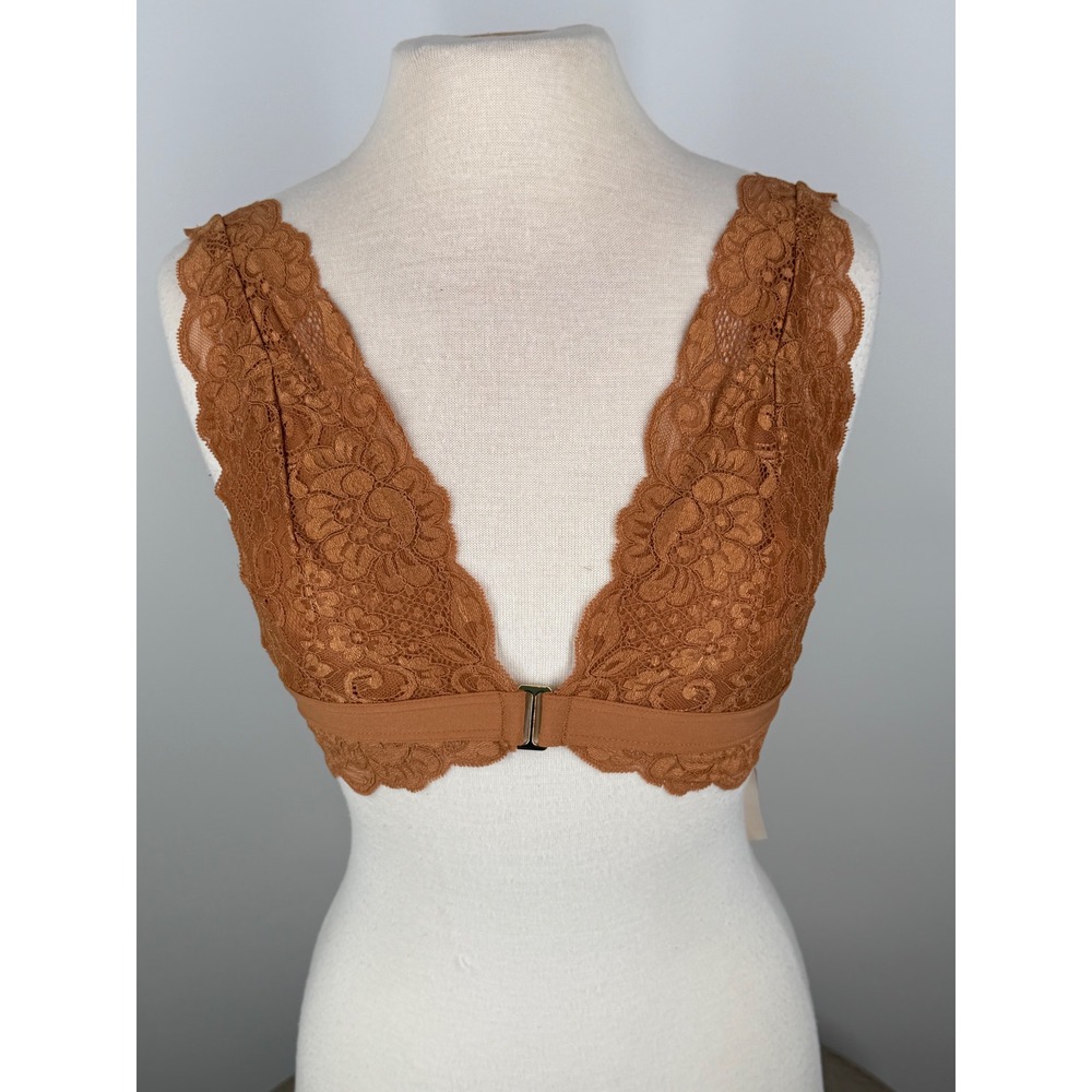Free People Hah Got Ur Back Bra Brown Sugar NEW S